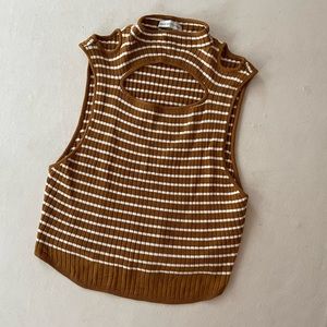 Cut out Stripped Sweater top by Urban